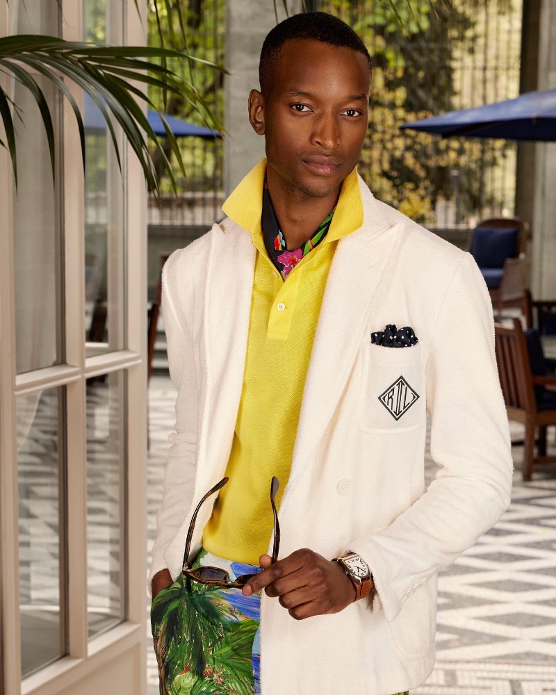 » Ralph Lauren Lives Loud with Tropical Resort Collection Ralph Lauren Purple Label Resort 2023 001
