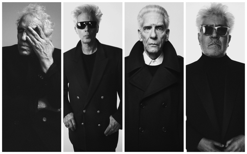 Director's Cut: Saint Laurent enlists directors Abel Ferrara, David Cronenberg, Jim Jarmusch, and Pedro Almodovar to star in its spring-summer 2023 campaign.