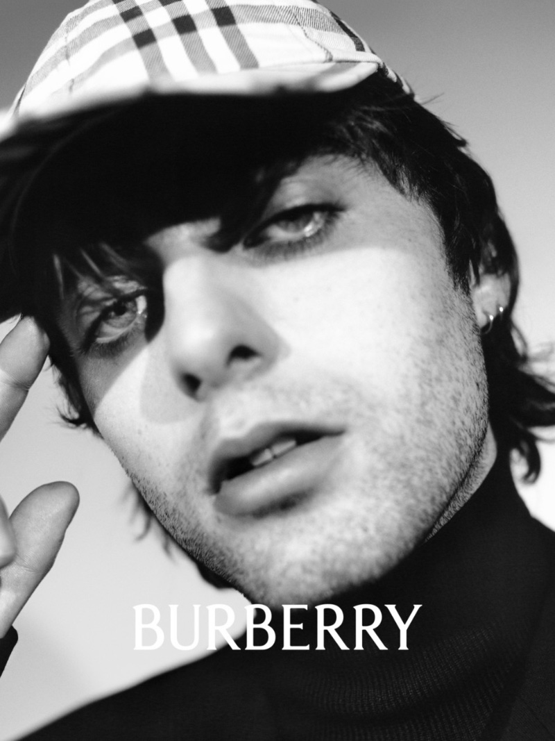 Lennon Gallagher for Burberry. 