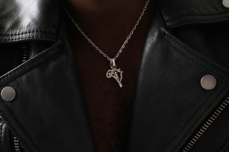 Cropped Man Wearing Silver Necklace