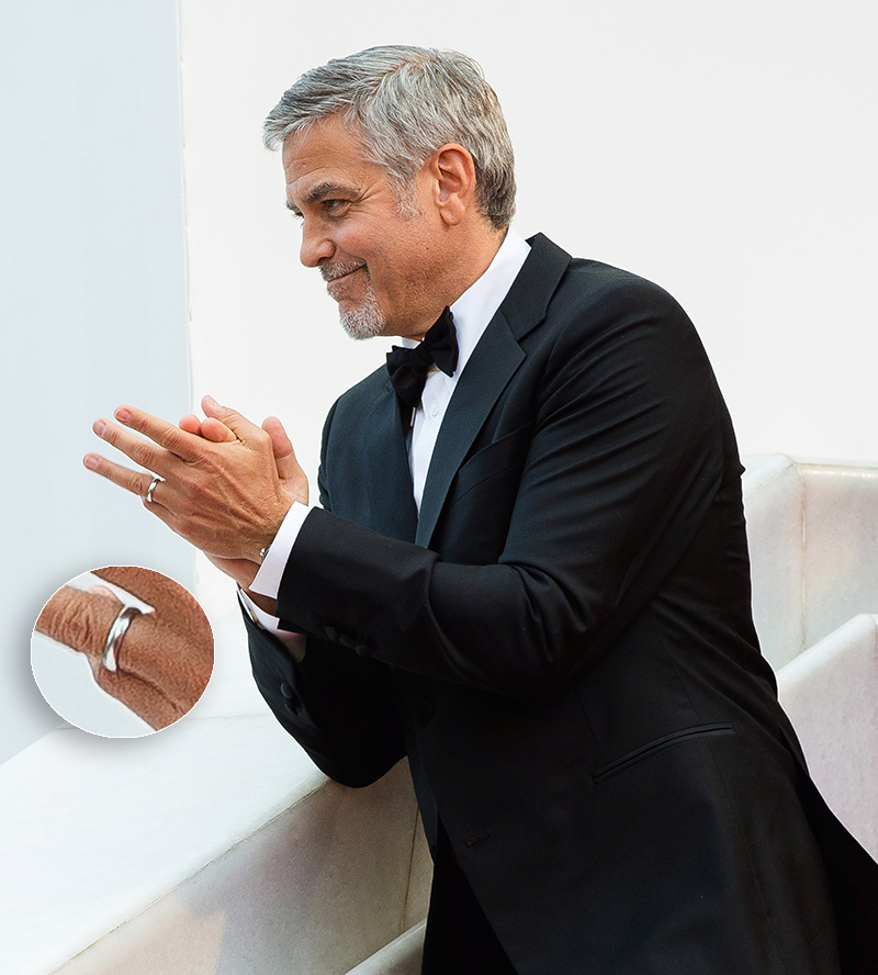 George Clooney Wedding Band Wedding Ring » Discover 7 Male Celebrities with Chic Wedding Rings George Clooney Wedding Band Wedding Ring