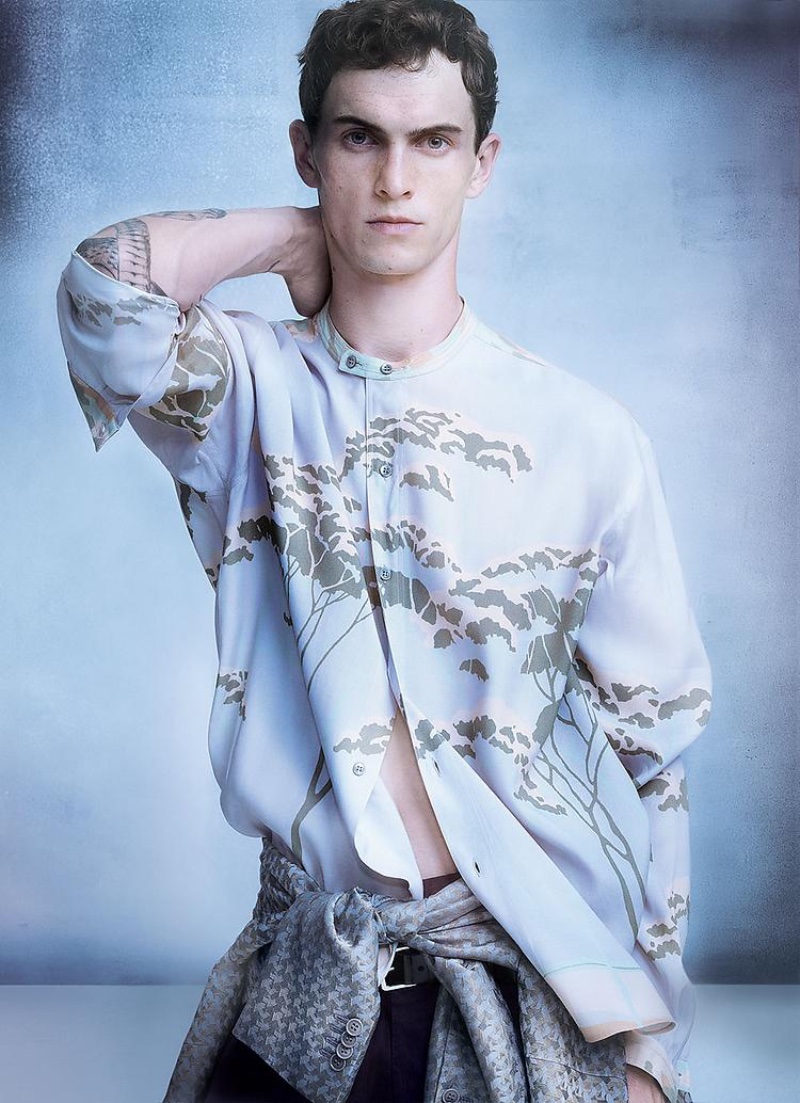 Giorgio Armani Spring Summer 2023 Men Luc Defont-Saviard » Giorgio Armani Spring 2023: Elegance Meets Fluidity Giorgio Armani Spring Summer 2023 Men Luc Defont-Saviard