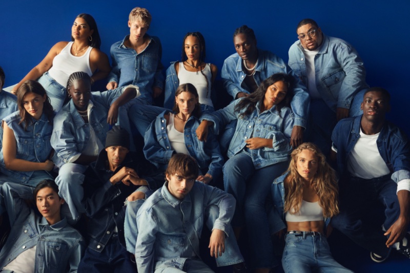 H&M highlights its various denim fits for spring 2023.