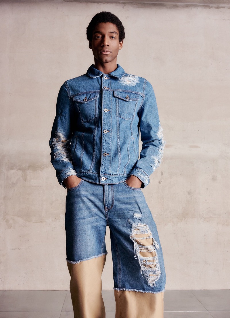 Harrods Men Spring 2023 Denim Halid Nuhu » From Classic to Cool: Harrods Tackles Spring Statements Harrods Men Spring 2023 Denim Halid Nuhu