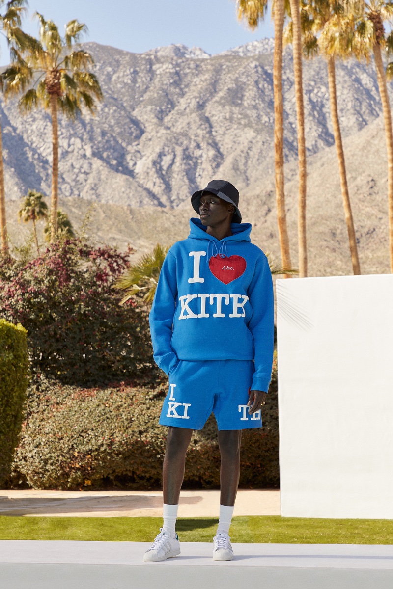 A bright blue and logo-adorned hoodie and shorts from Kith proposes a fun and relaxed style for spring. » Bryan Cranston Leads Kith's Spring 2023 Campaign A bright blue and logo-adorned hoodie and shorts from Kith proposes a fun and relaxed style for spring.