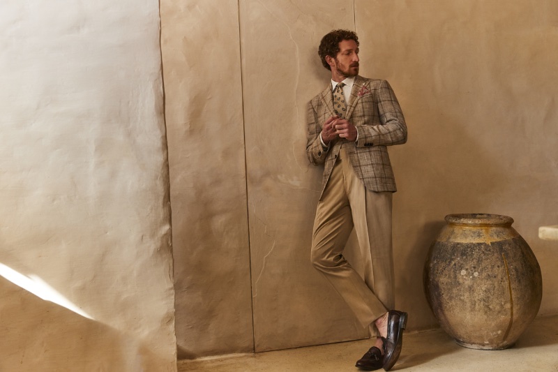 Luigi Bianchi Spring Summer 2023 Check Sport Coat Pleated Trousers » Luigi Bianchi Captures the Beauty of Tuscany with New Collection Luigi Bianchi Spring Summer 2023 Check Sport Coat Pleated Trousers