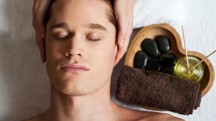 Male Model Massage Face