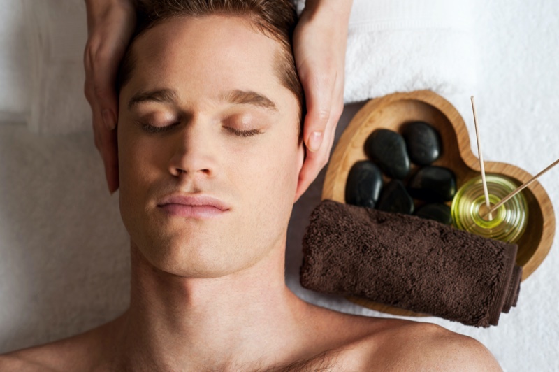 Male Model Massage Face