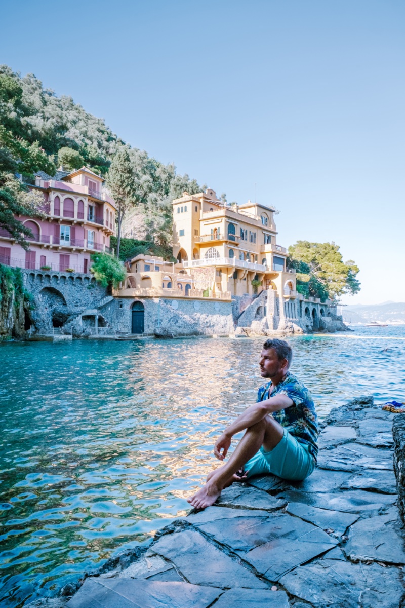 Man Portofino Italy Luxury Destination Travel » Bellissima Italia: Luxurious Fashion & Travel Spots in Italy Man Portofino Italy Luxury Destination Travel