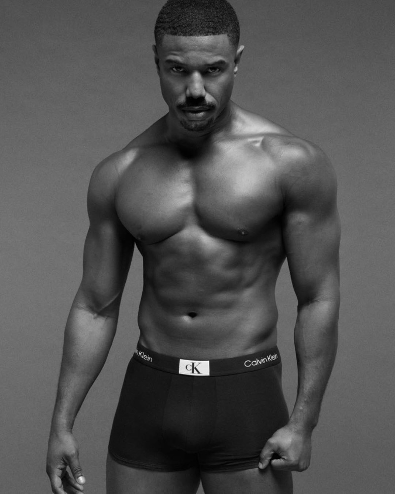 Michael B. Jordan Calvin Klein Underwear Advertisement 2023