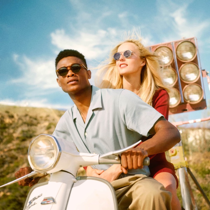 Oliver Peoples Campaign Spring 2023 Brandon Harris Natalie Ludwig » Oliver Peoples Pulls Off a Hollywood Heist for Spring Campaign Oliver Peoples Campaign Spring 2023 Brandon Harris Natalie Ludwig