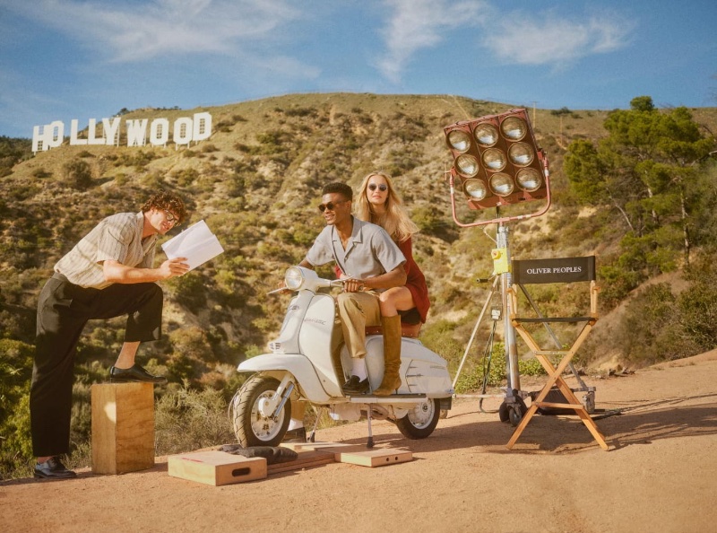 » Oliver Peoples Pulls Off a Hollywood Heist for Spring Campaign Oliver Peoples Spring 2023 Campaign 001