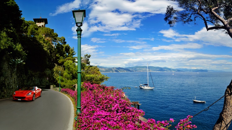 Portofino Car Driving Italian Vacation » Bellissima Italia: Luxurious Fashion & Travel Spots in Italy Portofino Car Driving Italian Vacation