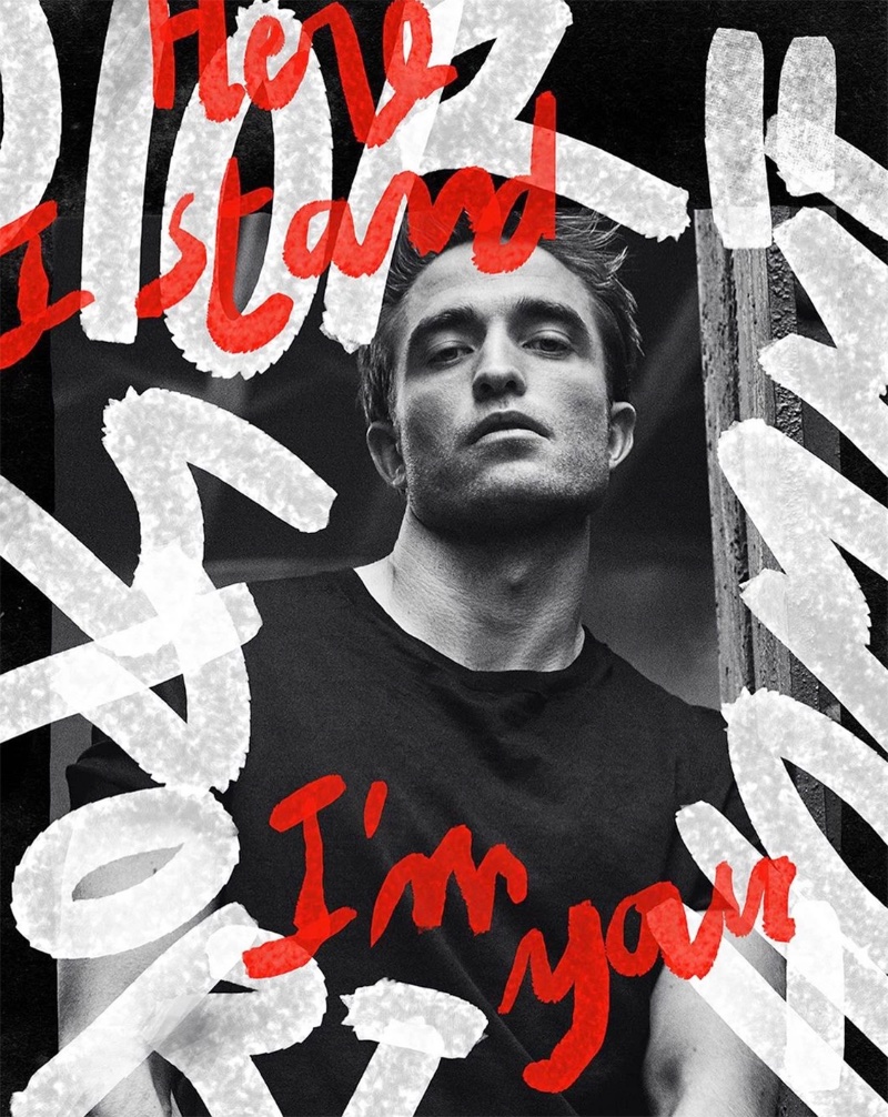 Robert Pattinson Dior Homme Sport Campaign Black T-shirt » Robert Pattinson is Dior Homme Sport's Man Robert Pattinson Dior Homme Sport Campaign Black T-shirt