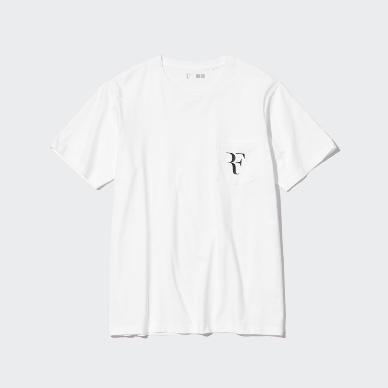 Roger Federer Uniqlo RF Short-Sleeve Graphic T-Shirt White