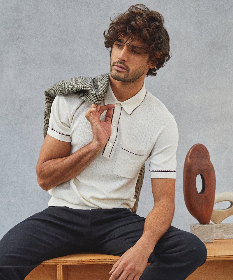 Embrace vintage charm with Todd Snyder's Italian cotton silk-tipped Riviera sweater polo. » Spring Forward in Style with Todd Snyder's Elevated Staples Embrace vintage charm with Todd Snyder's Italian cotton silk-tipped Riviera sweater polo.