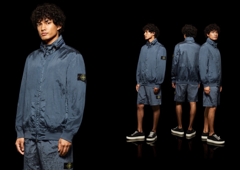 Stone Island Spring Summer 2023 Nylon Metal Blouson Jacket Robin Shrestha » Sustainable Fashion: Stone Island's Nylon Metal Takes the Spotlight Stone Island Spring Summer 2023 Nylon Metal Blouson Jacket Robin Shrestha
