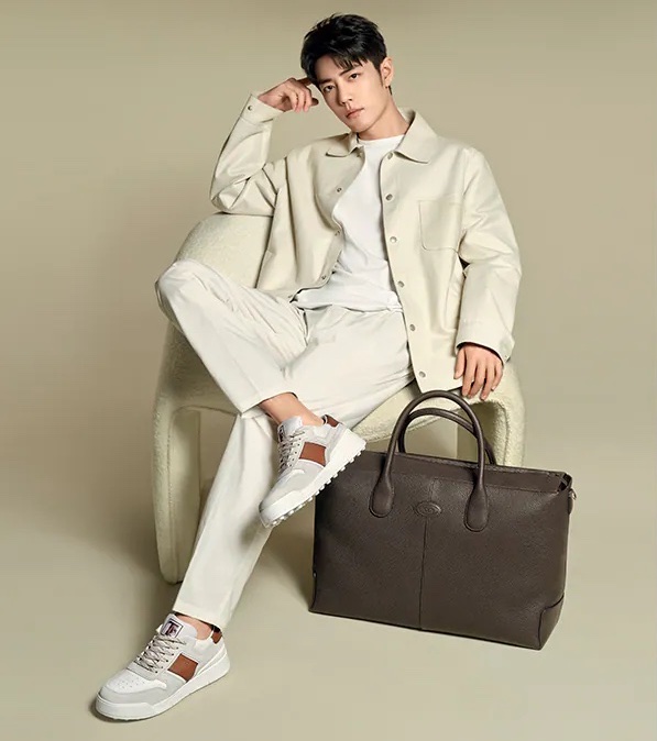 Tods Spring Summer 2023 Campaign Off White All White Outfit Men Xiao Zhan