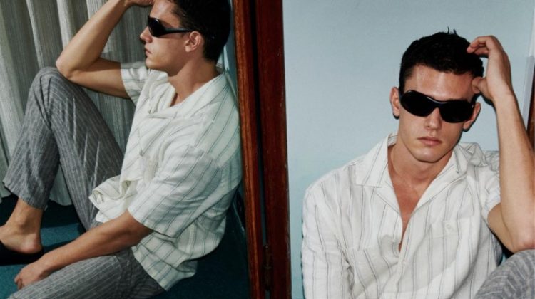 Xavier Serrano Sunglasses Linen Menswear Sisley Spring Summer 2023 Campaign