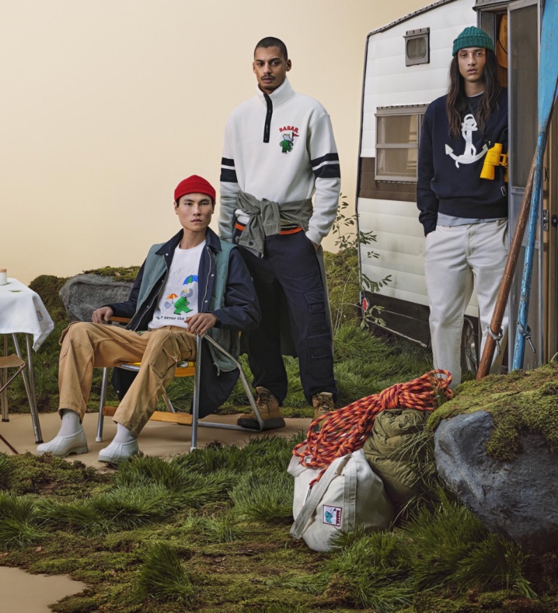 Models Jean Chang, Ysham Toof, and Trystin Valentino model Zara's Babar capsule collection. » Zara Tackles Workwear Style with Babar Capsule Models Jean Chang, Ysham Toof, and Trystin Valentino model Zara's Babar capsule collection.