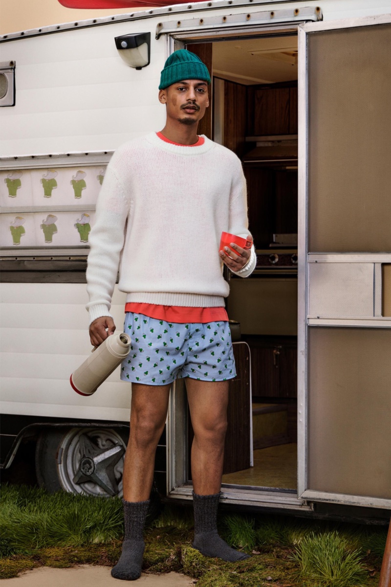 Ysham Toof rocks embroidered poplin boxers from the Zara Babar capsule collection. » Zara Tackles Workwear Style with Babar Capsule Ysham Toof rocks embroidered poplin boxers from the Zara Babar capsule collection.