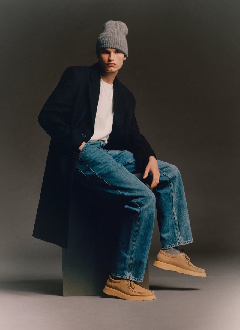 Louis Göckenjan wears Clarks x Zara shoes inspired by Clarks' signature Wallabee style. » Zara x Clarks Collection: Timeless Style with a Modern Twist Louis Göckenjan wears Clarks x Zara shoes inspired by Clarks' signature Wallabee style.