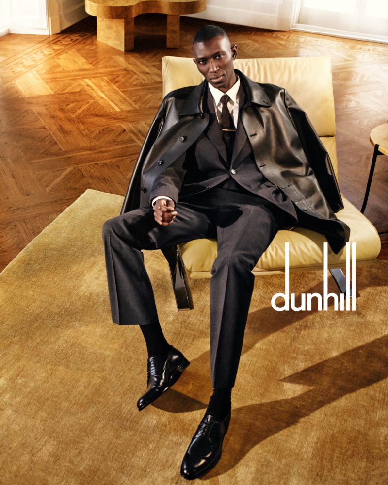 Armando Cabral Dunhill Spring Summer 2023 Campaign Leather Coat Suit » Dunhill Spring '23 Campaign: Pillars of Elegance Armando Cabral Dunhill Spring Summer 2023 Campaign Leather Coat Suit