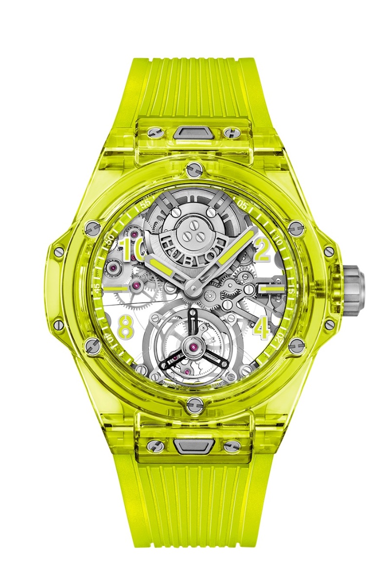 Big Bang Tourbillon Automatic Yellow Neon Saxem Timepiece