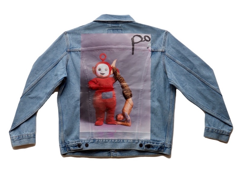 » Christian Cowan Collab: The Teletubbies Get a High-Fashion Makeover Christian Cowan Teletubbies Denim Jacket