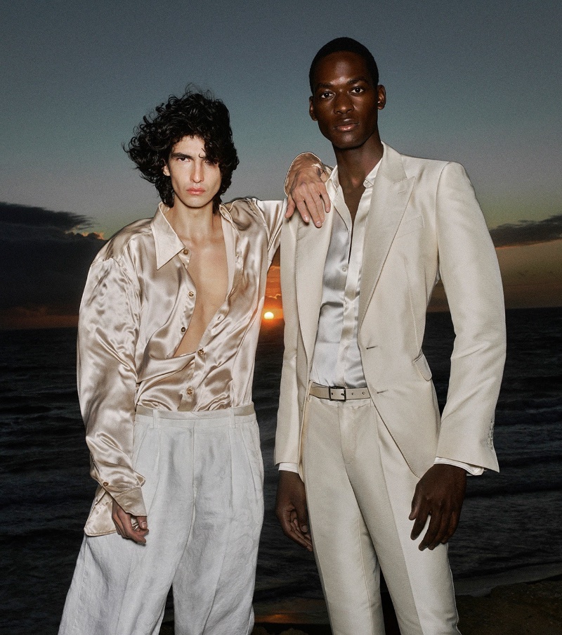 Rubens and Lassina Karamoko share the spotlight for Dolce & Gabbana's spring-summer 2023 Re-edition collection. 
