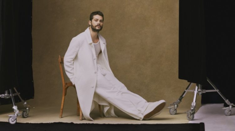 Dylan OBrien AMI Spring Summer 2023 Campaign All White Outfit