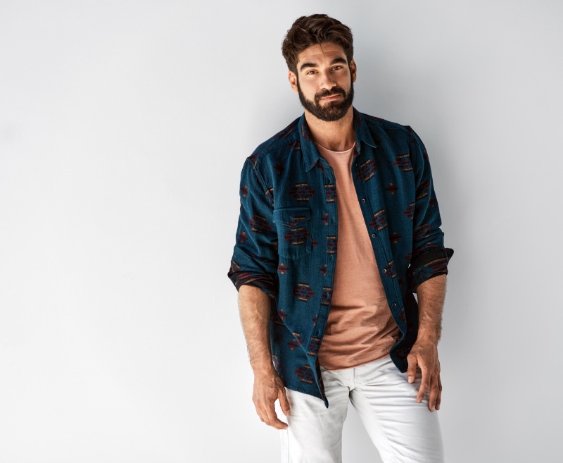 Flannel T Shirt Casual Outfits for Men