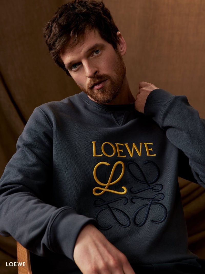 Loewe Menswear Spring 2023 Holt Renfrew Jake Dietrich Model