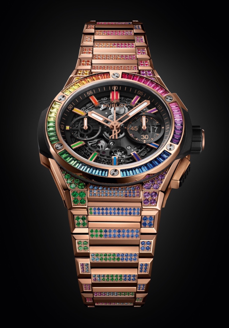 Hublot Big Bang Integrated King Gold Rainbow Timepiece