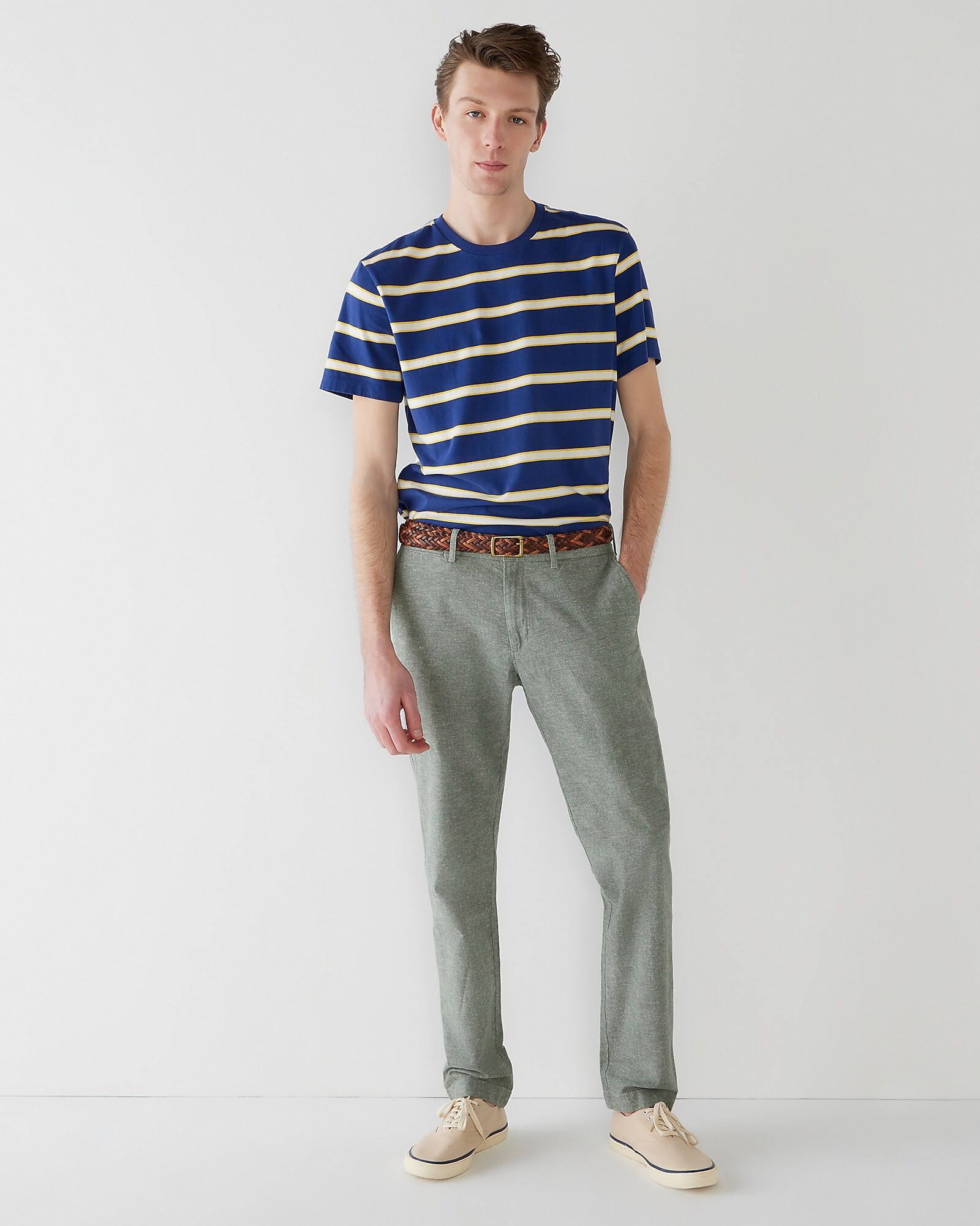 J Crew 484 Slim-fit chino pant in stretch slub cotton-linen » Chino Pants for Men: Style Tips & Outfit Ideas J Crew 484 Slim-fit chino pant in stretch slub cotton-linen