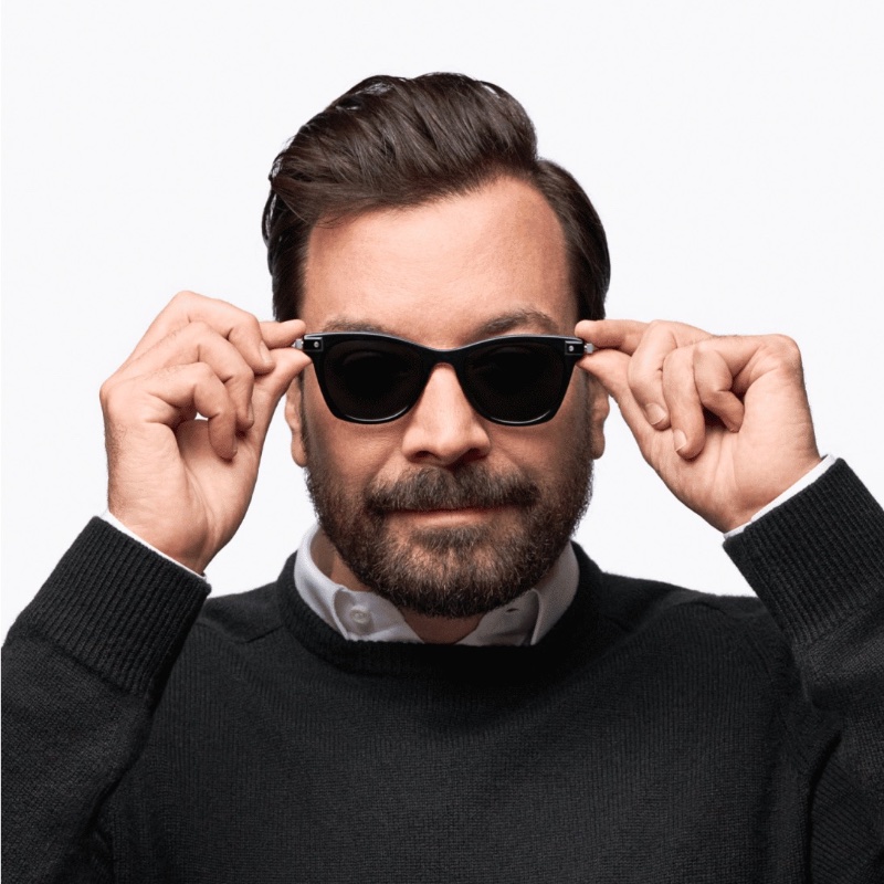 Jimmy Fallon Warby Parker Flippies Jet Black Sunglasses » Jimmy Fallon's Reversible Shades with Warby Parker Jimmy Fallon Warby Parker Flippies Jet Black Sunglasses