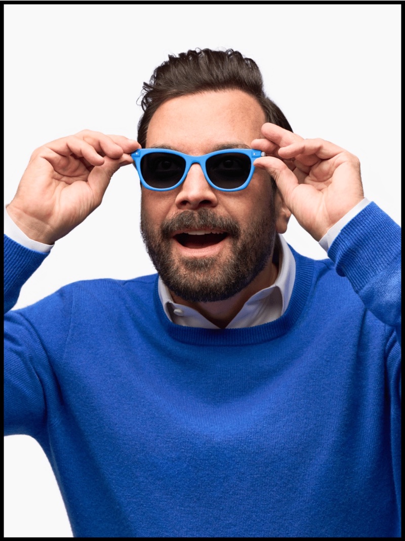 Jimmy Fallon Warby Parker Flippies Sunglasses Warby Blue » Jimmy Fallon's Reversible Shades with Warby Parker Jimmy Fallon Warby Parker Flippies Sunglasses Warby Blue