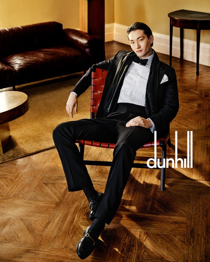 Joseph Norris Dunhill Spring Summer 2023 Campaign Tuxedo » Dunhill Spring '23 Campaign: Pillars of Elegance Joseph Norris Dunhill Spring Summer 2023 Campaign Tuxedo