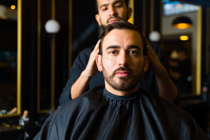 Man Getting Haircut 1 Man Getting Haircut