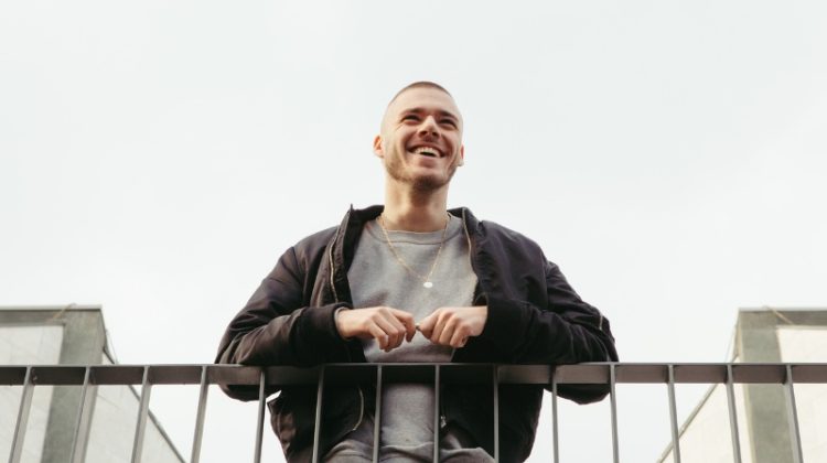 Man Smiling Bomber Jacket Sweatshirt