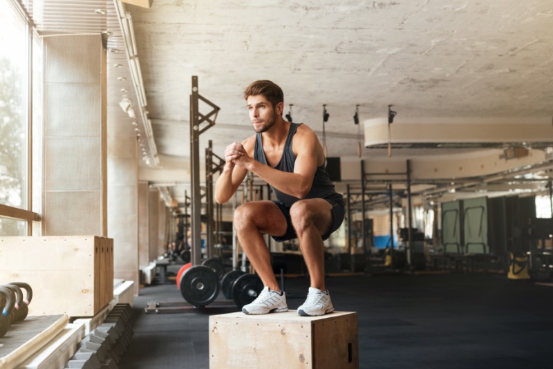 Man Working Out Gym Man Working Out Gym