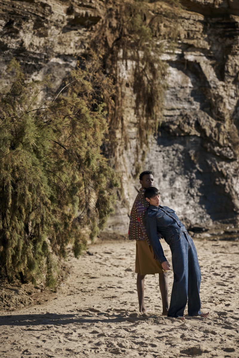 » Spring into Style: MatchesFashion's Must-Have Menswear for 2023 MatchesFashion Spring Summer 2023 Campaign Men Bode jacket Namacheko shorts Sasquatchfabrix jacket trousers