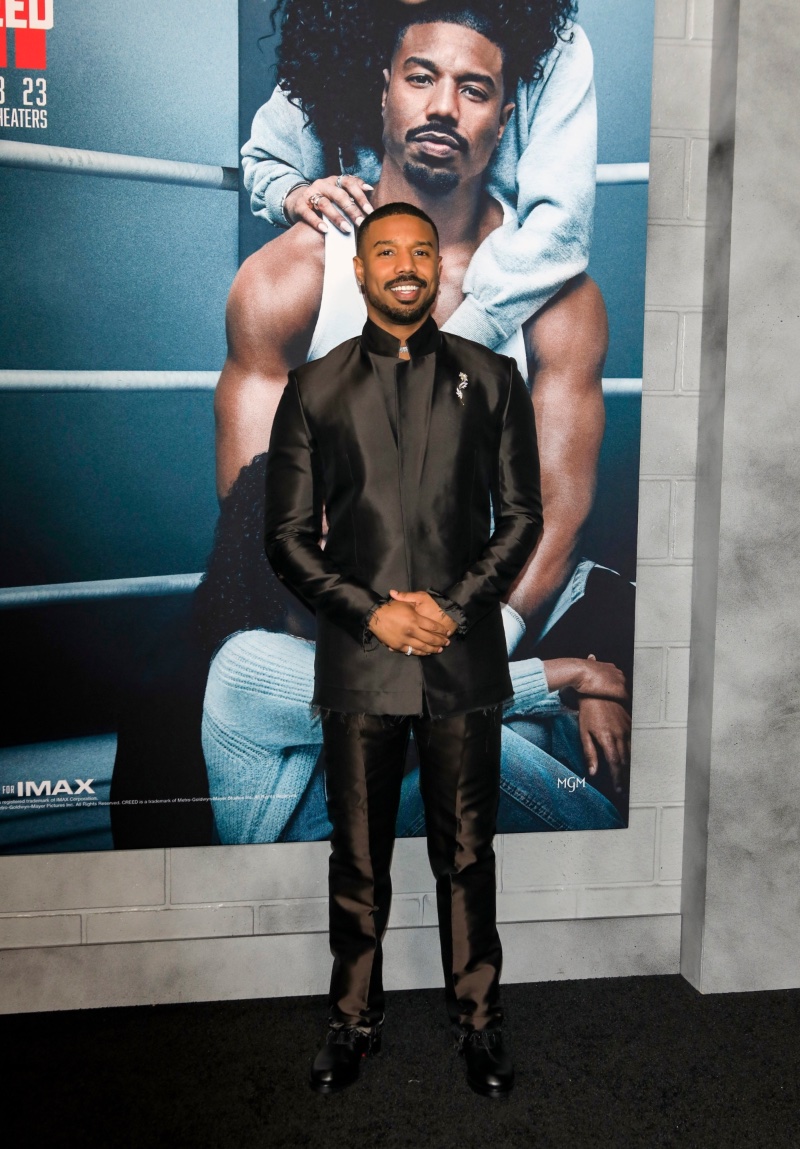 Michael B. Jordan Serves Up Preppy Style in Shiny Boots for Creed