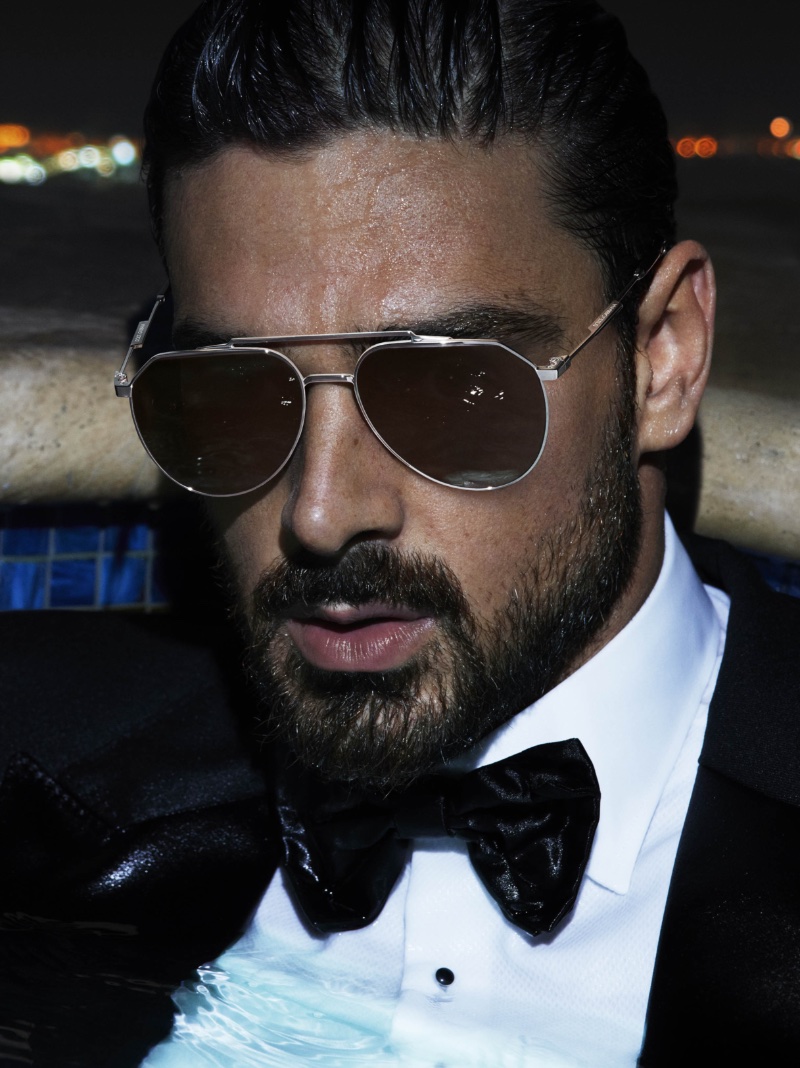 Michele Morrone Dolce & Gabbana Spring Summer 2023 Eyewear Campaign Closeup
