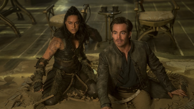 Michelle Rodriguez Chris Pine Dungeons and Dragons Still 2023 » Chris Pine's Emerald Moment: A Bally Fashion Statement at SXSW Michelle Rodriguez Chris Pine Dungeons and Dragons Still 2023