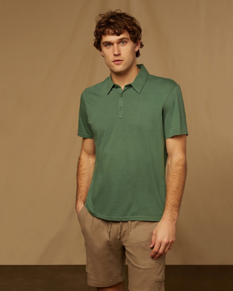 Onia Cotton Modal Polo » Onia's Green Oasis: Relaxed Spring Outfits Onia Cotton Modal Polo