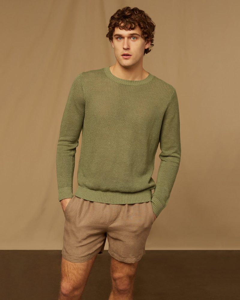 Onia Linen Boatneck Sweater
