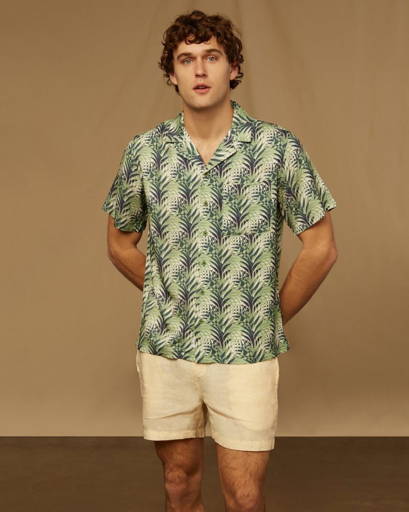 Onia Viscose Convertible Camp Shirt » Onia's Green Oasis: Relaxed Spring Outfits Onia Viscose Convertible Camp Shirt