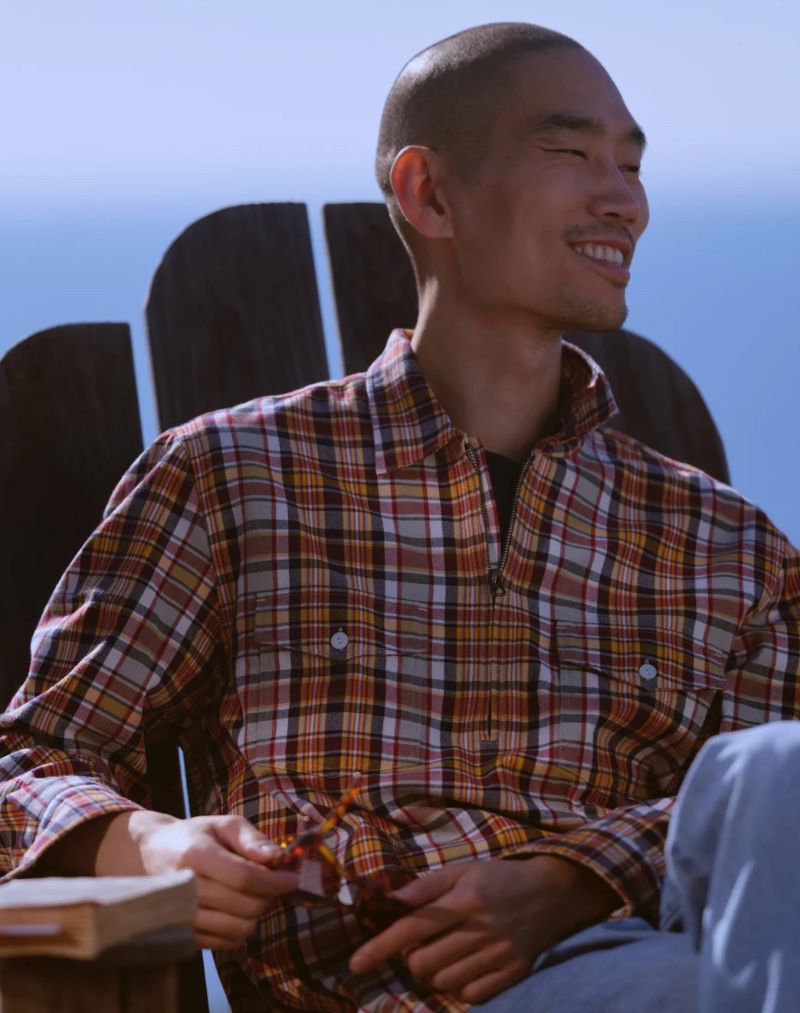 Peter Ash Lee Half Zip Popover » J.Crew's Latest Arrivals: Nature's Sartorial Symphony Awaits Peter Ash Lee Half Zip Popover
