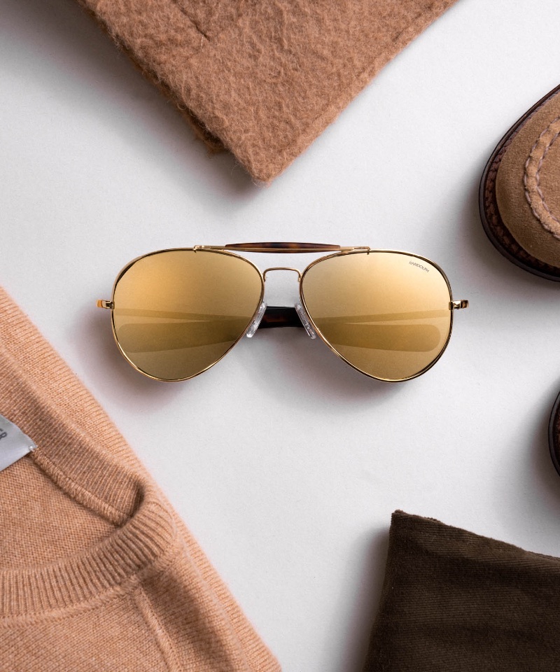 Randolph Todd Snyder Sportsman 57 MM Aviator Sunglasses Gold » Todd Snyder & Randolph Reunite for Sportsman Aviators Randolph Todd Snyder Sportsman 57 MM Aviator Sunglasses Gold